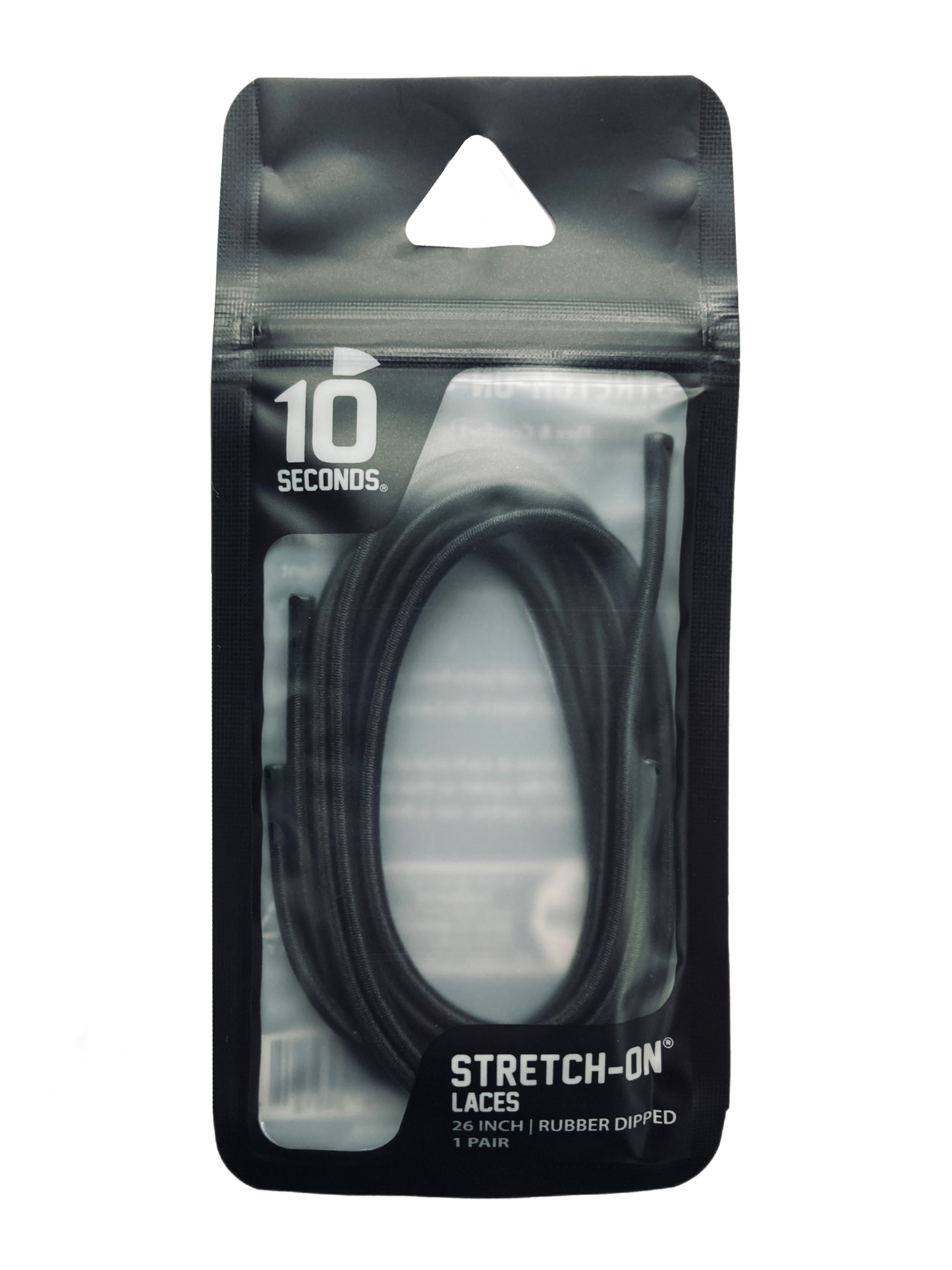 10 Seconds ® Stretch-On™ Lace | Black - Rubber Dipped Tip