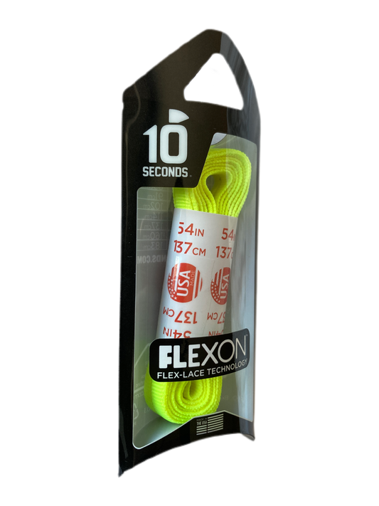10 Seconds® Flexon™ Laces | Neon Yellow