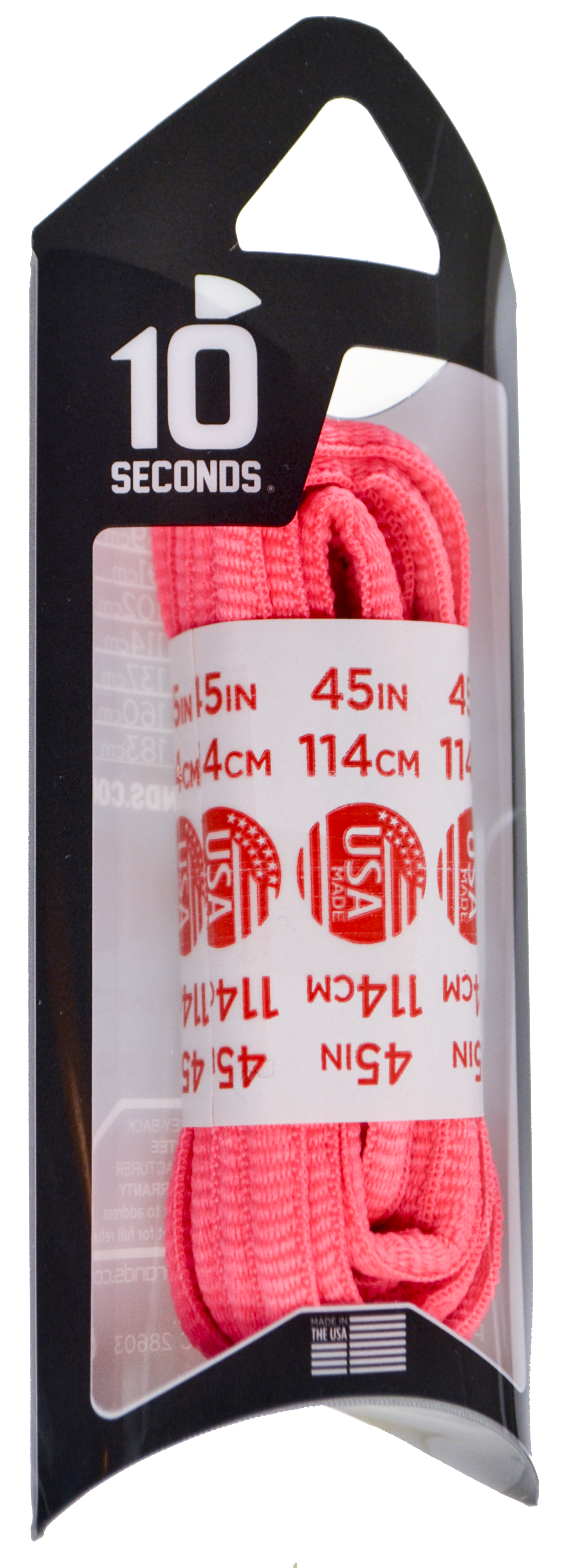 10 Seconds ® Athletic Oval Laces | Neon Pink