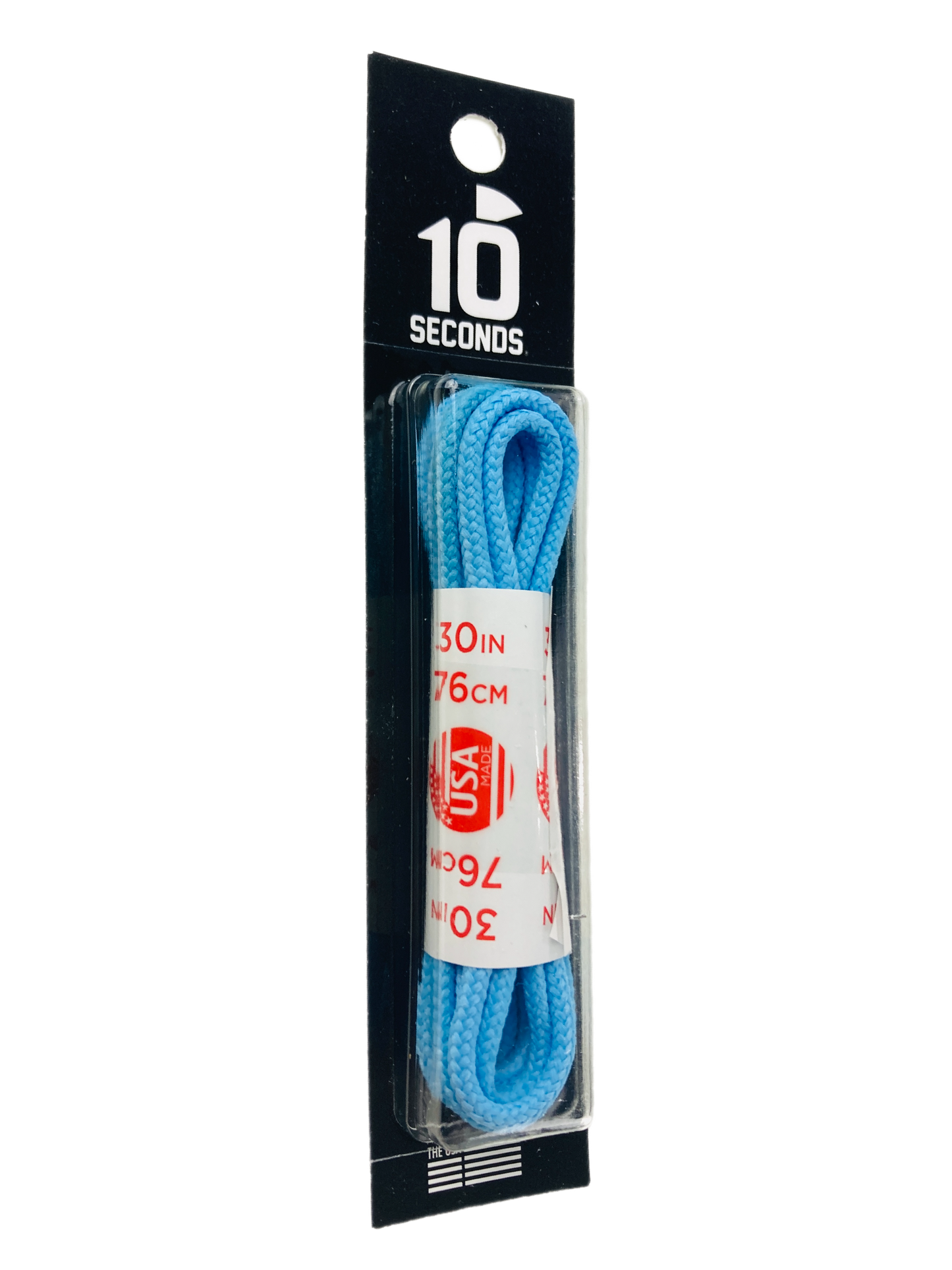 10 Seconds ® Round Dress Laces | Waxed Carolina Blue