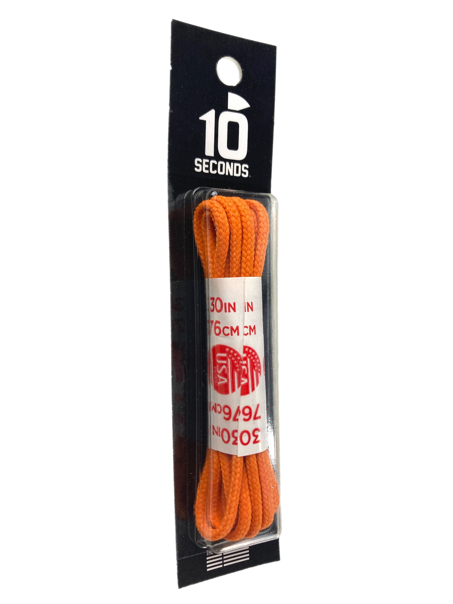 10 Seconds ® Round Dress Laces | Waxed Oliver Orange