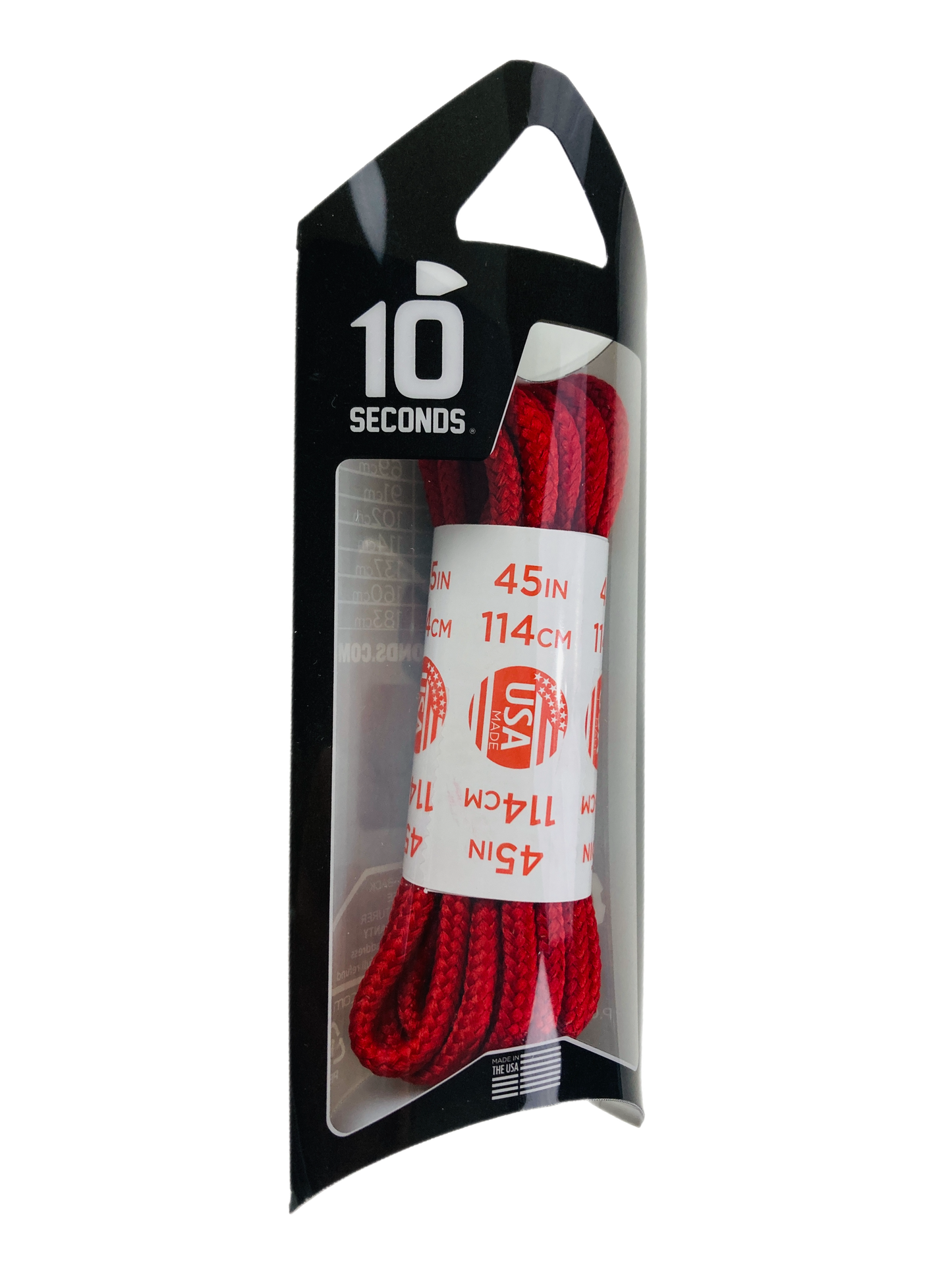 10 Seconds ® Athletic Round Laces | Red