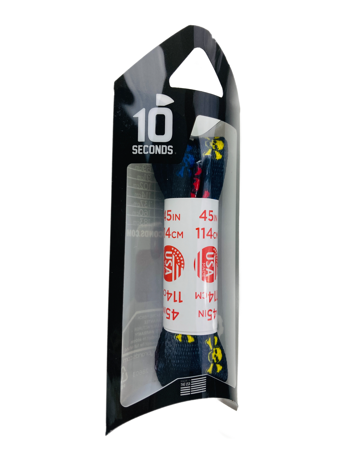 10 Seconds ® Athletic Printed Laces | Multi Skull & Bones