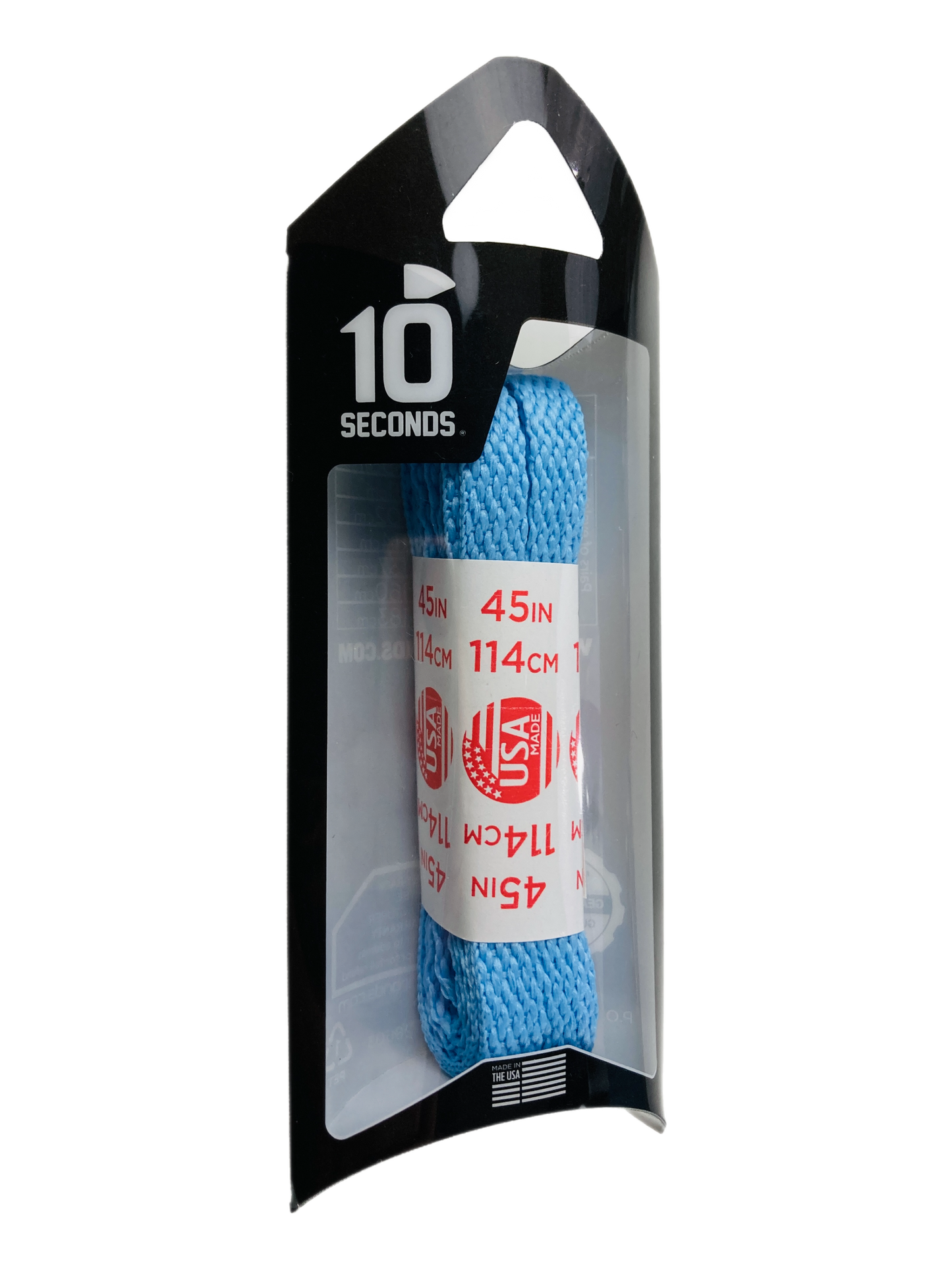 10 Seconds ® All-Pro ® Athletic Flat Laces | Carolina Blue