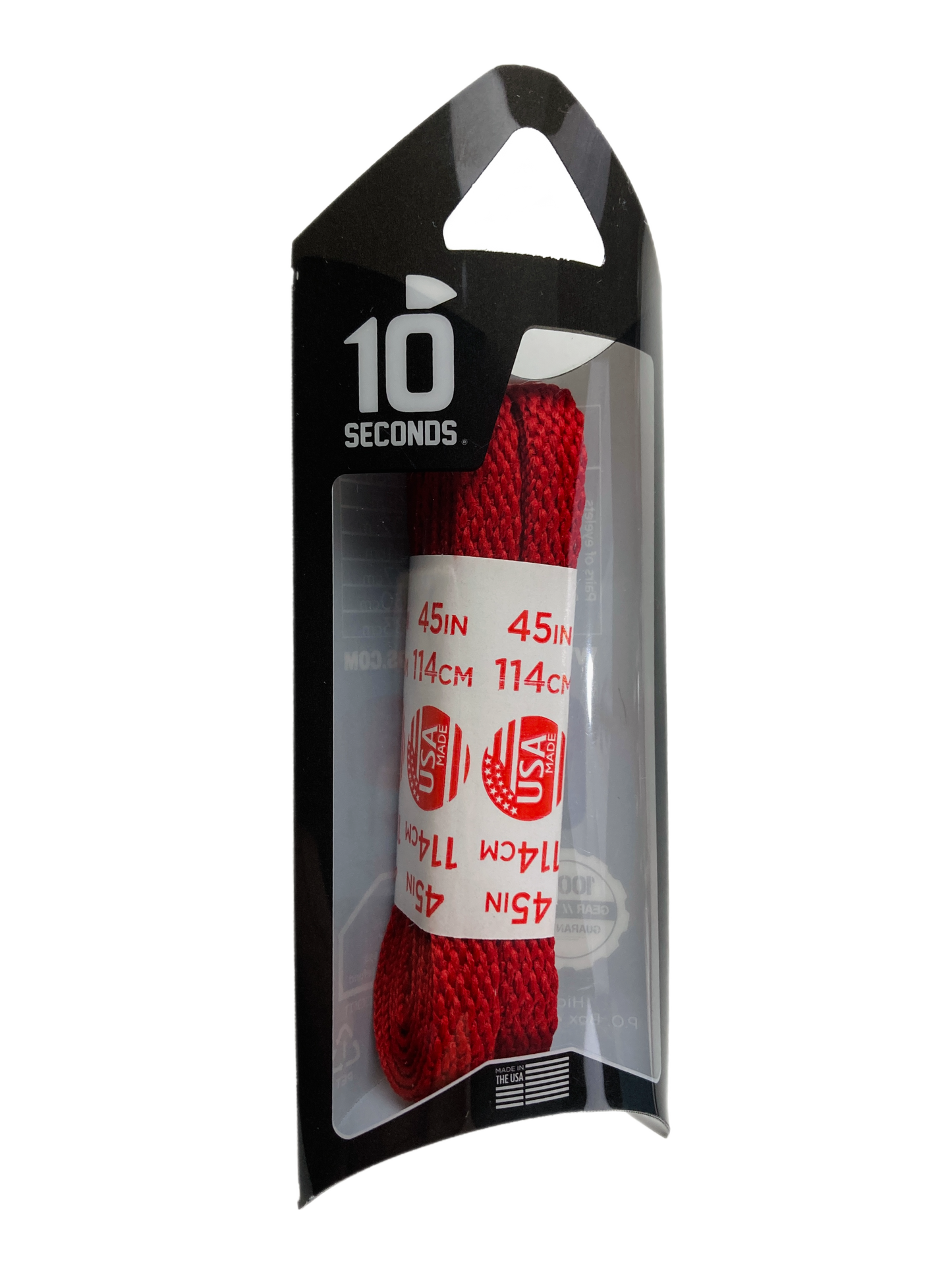 10 Seconds ® All-Pro ® Athletic Flat Laces | Red