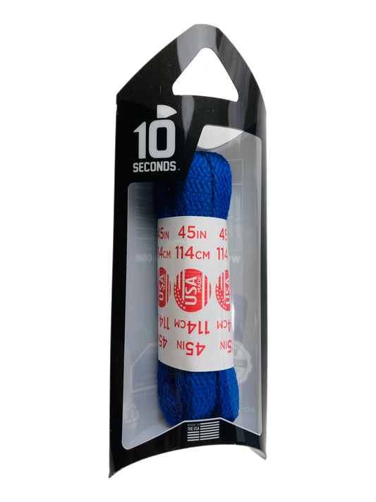 10 Seconds ® All-Pro ® Athletic Flat Laces | Royal Blue
