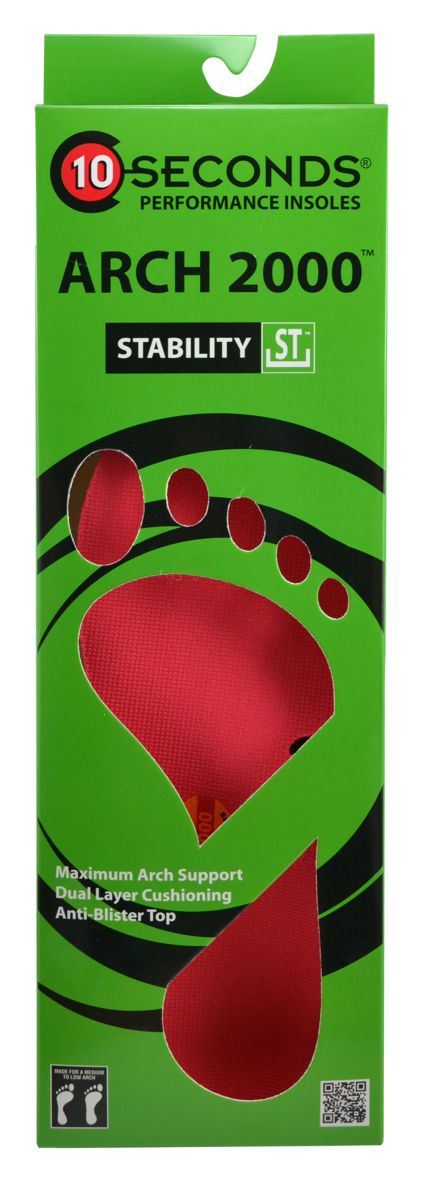 10 Seconds® Classics Arch 2000™ Performance Insoles - NOS