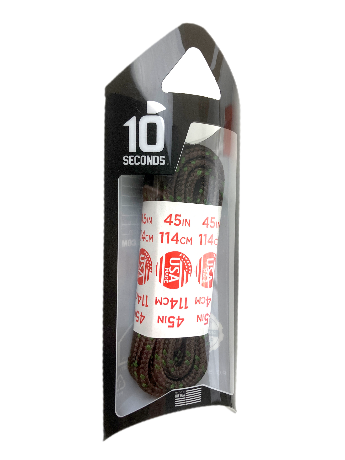 10 Seconds ® Athletic Hiker Laces | Brown/Moss Green