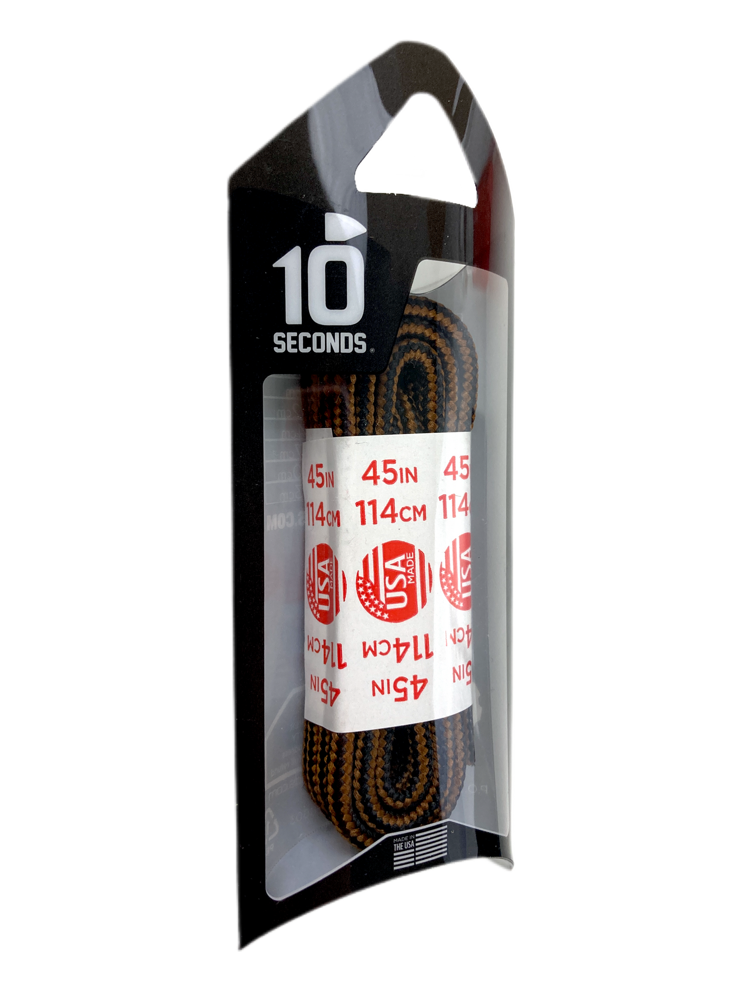 10 Seconds ® Athletic Hiker Laces | Chestnut/Black