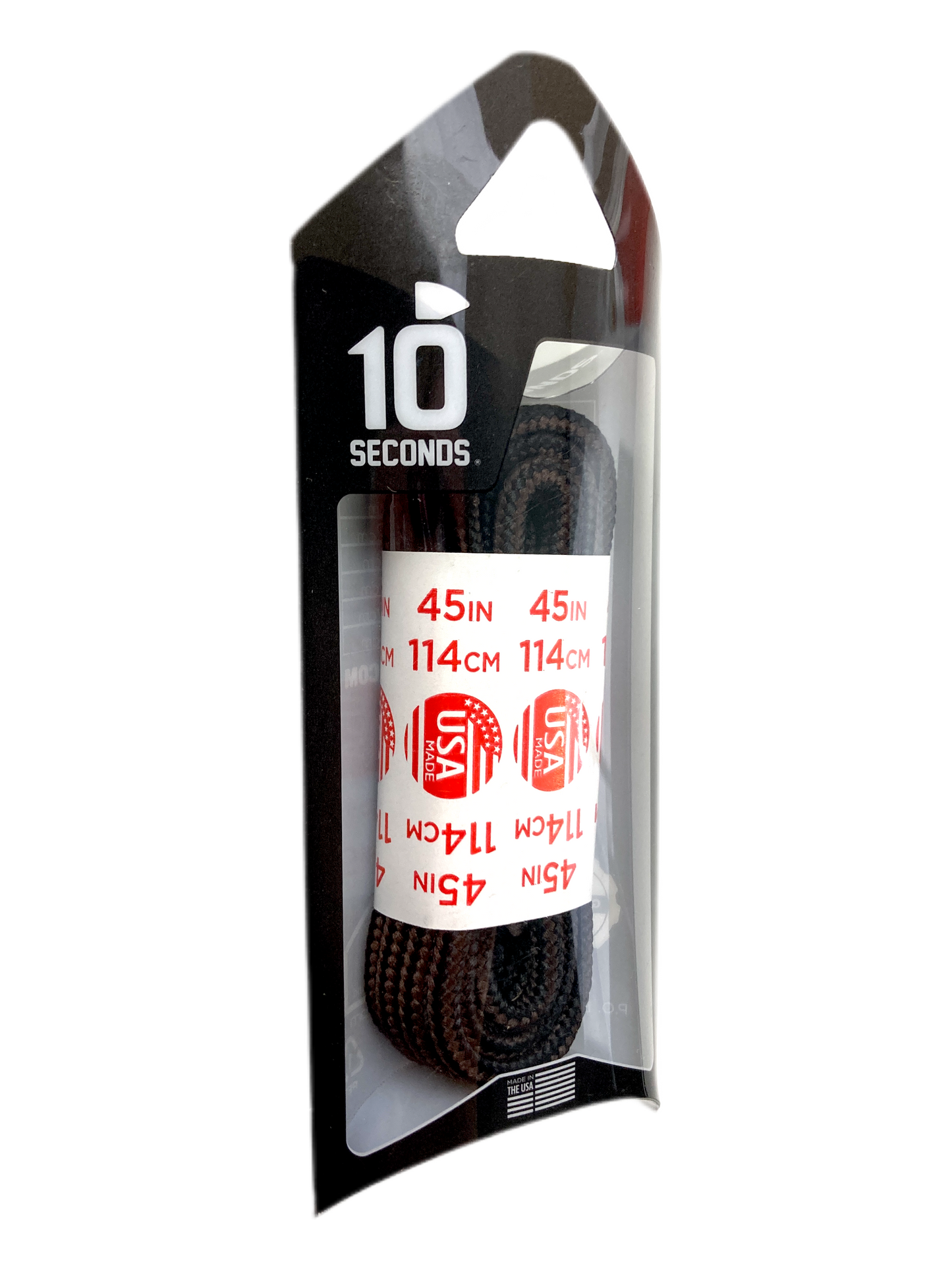 10 Seconds ® Athletic Hiker Laces | Black/Brown