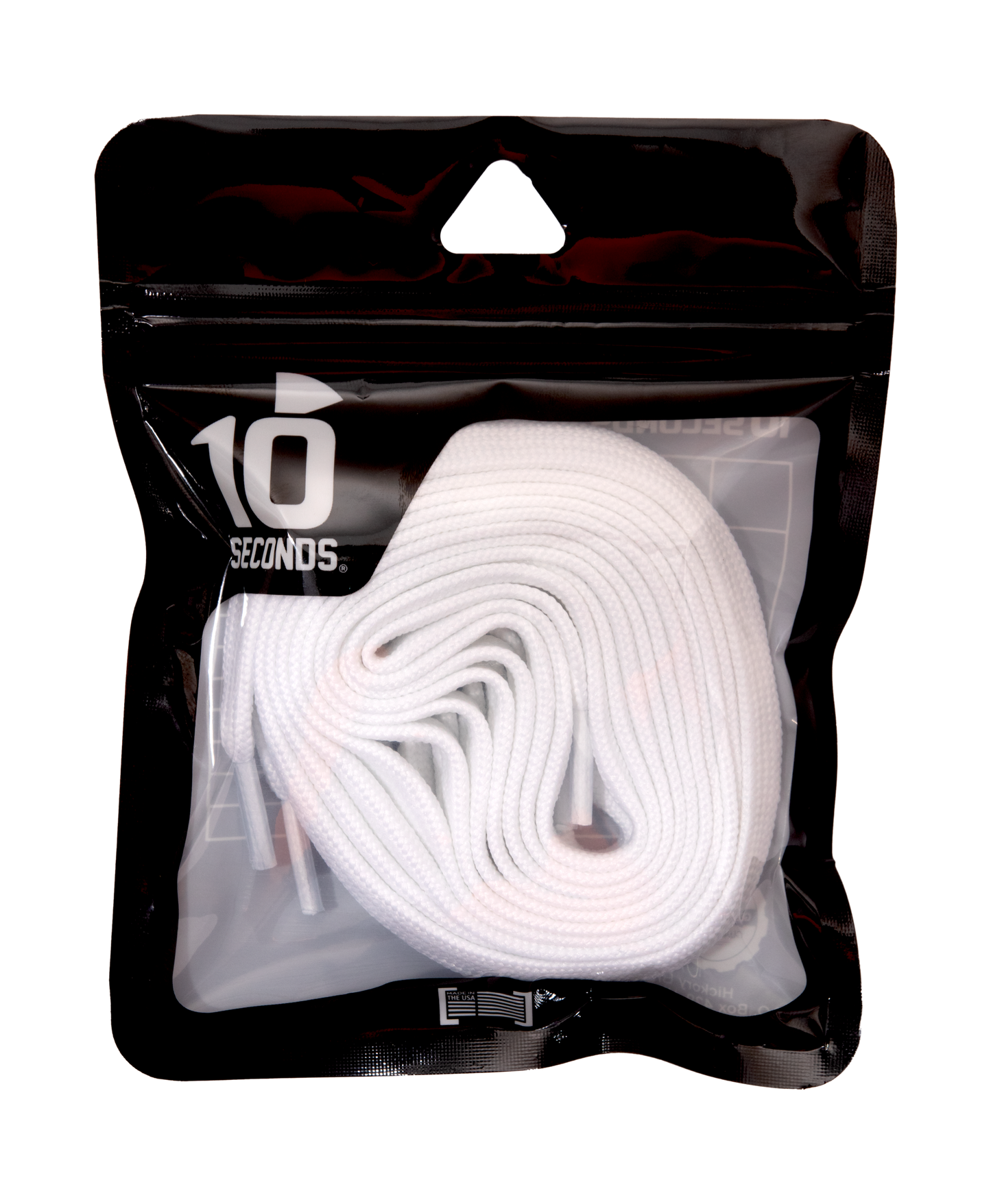 10 Seconds ® Hockey / Skate / Lacrosse Lace | White