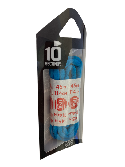10 Seconds ® Athletic Bubble Laces | Neon Blue