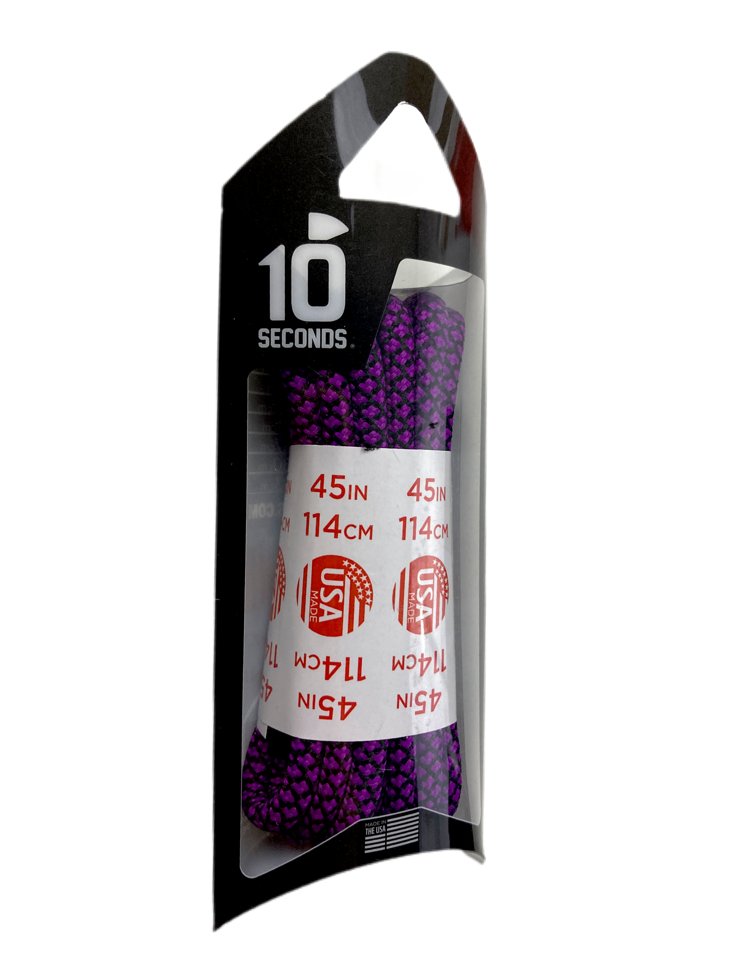 10 Seconds ® Athletic Jumbo Round Laces | Electric Fuchsia/Black Honeycomb