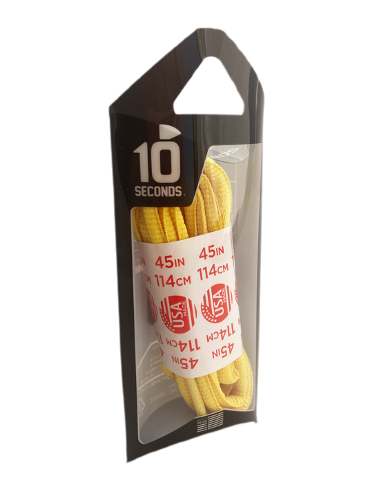 10 Seconds ® Athletic Oval Laces | Yellow