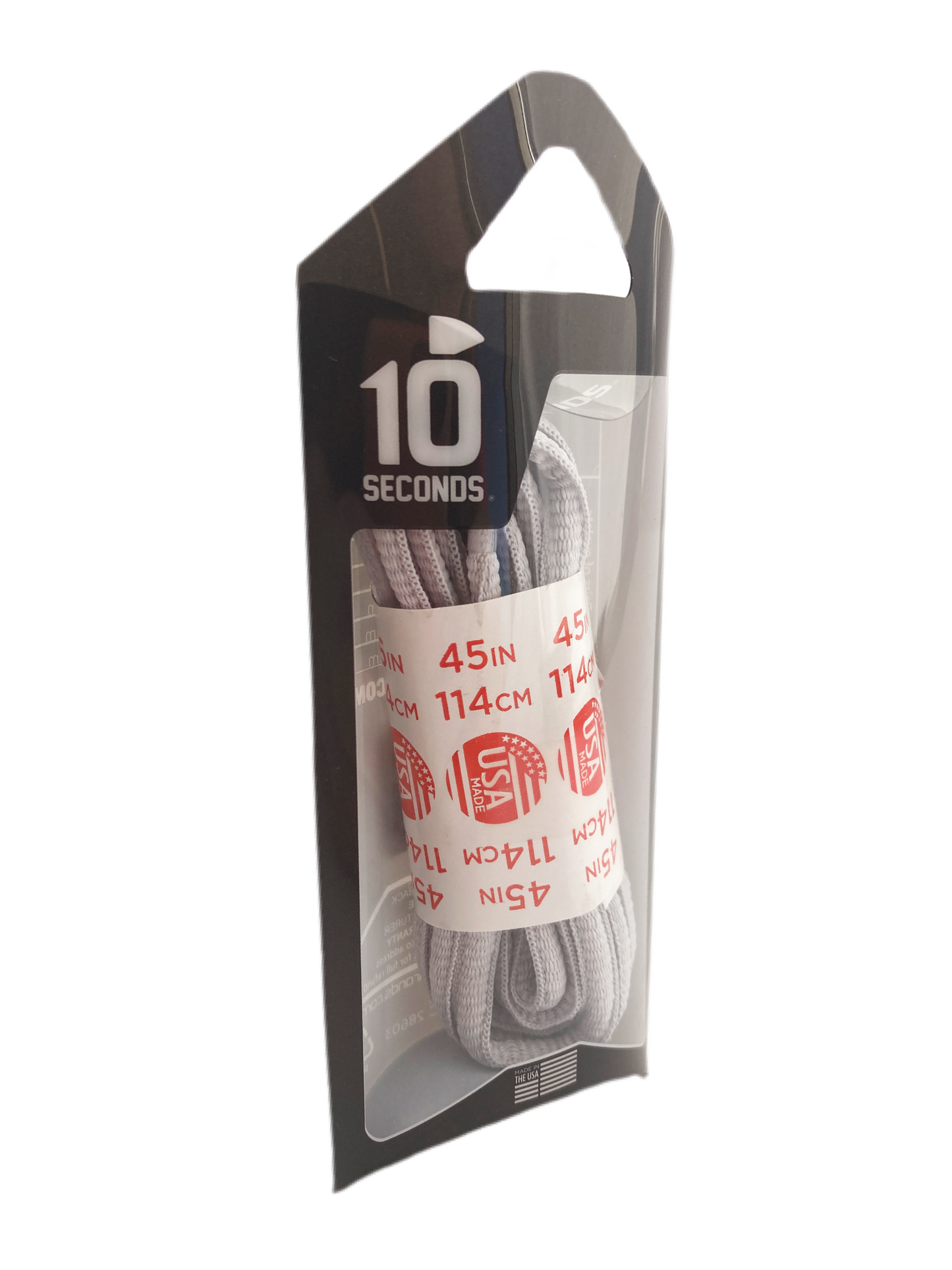 10 Seconds ® Athletic Oval Laces | Classic Grey
