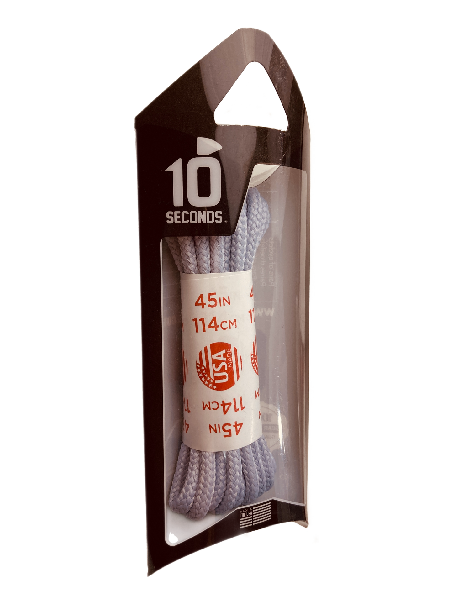 10 Seconds ® Athletic Round Laces | Silver