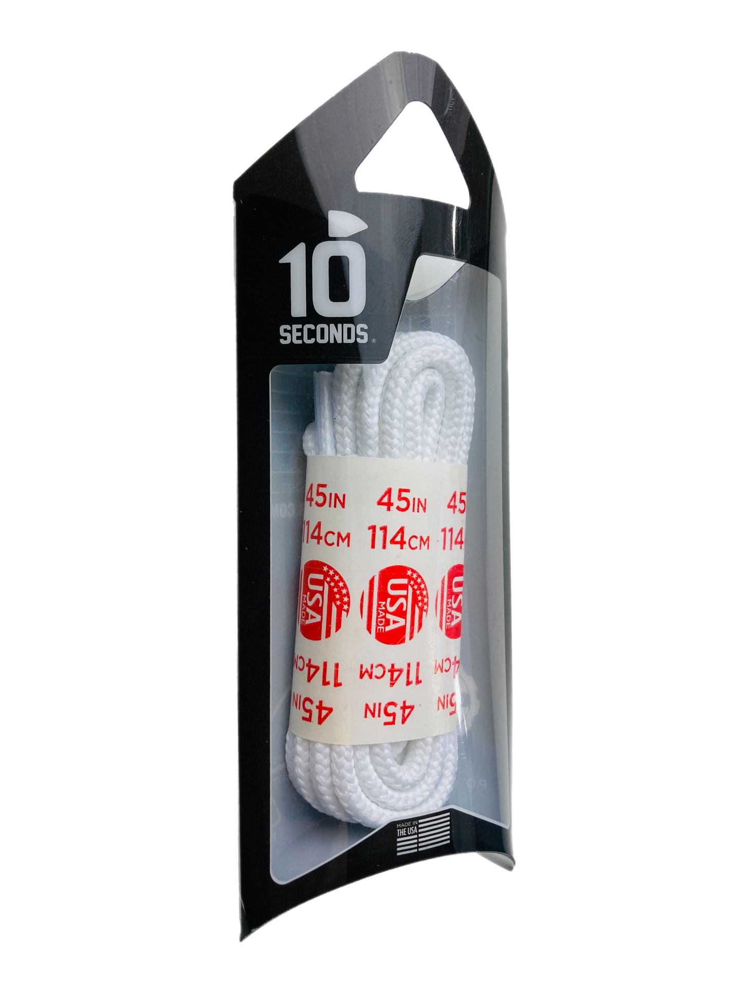 10 Seconds ® Athletic Round Laces | White