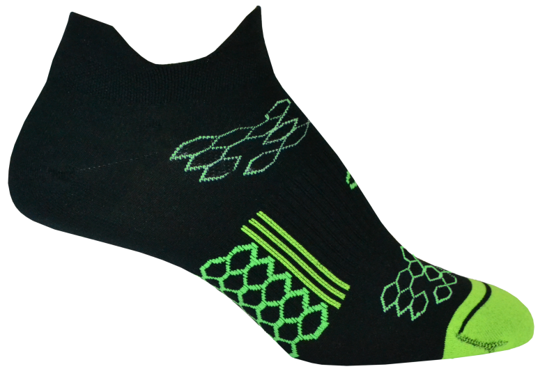 2ndWind® Double Tab Socks | Black