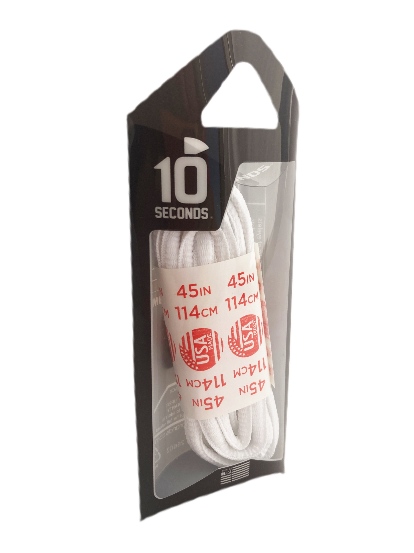 10 Seconds ® Athletic Oval Laces | White