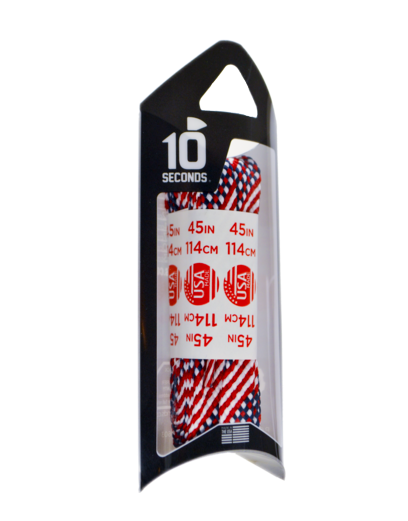 10 Seconds ® All-Pro ® Flat Laces | Stars and Stripes