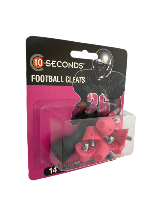 10 Seconds ® Football Cleats 1/2" | Dark Pink