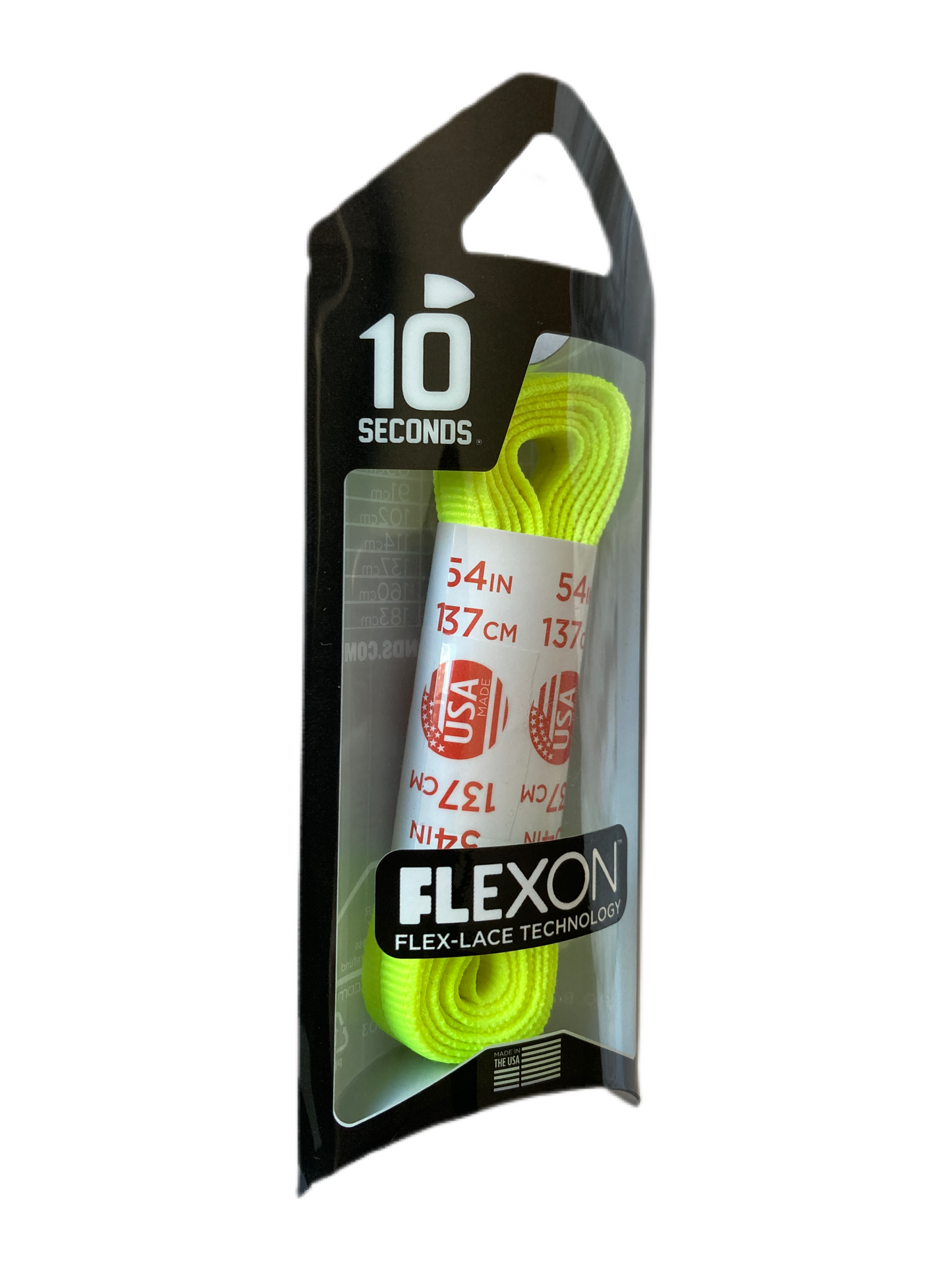 10 Seconds® Flexon™ Laces | Neon Yellow