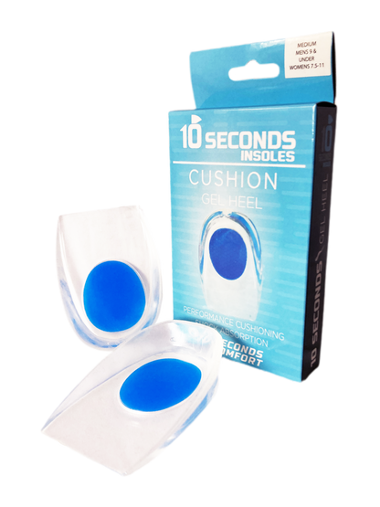 10 Seconds ® Cushion Insoles | Gel Heel Cups