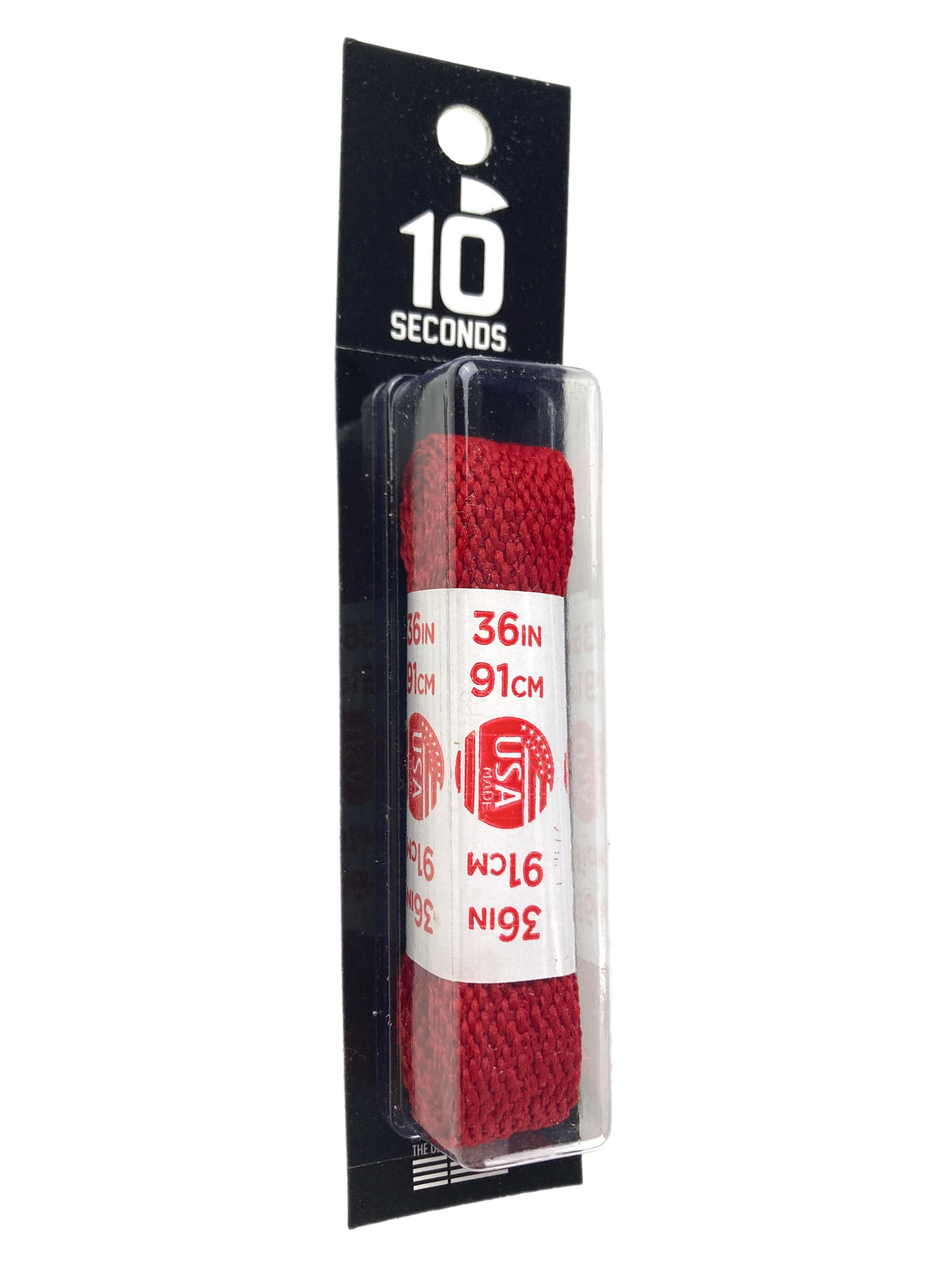 10 Seconds ® All-Pro ® Athletic Flat Laces | Red [Blister Pack]