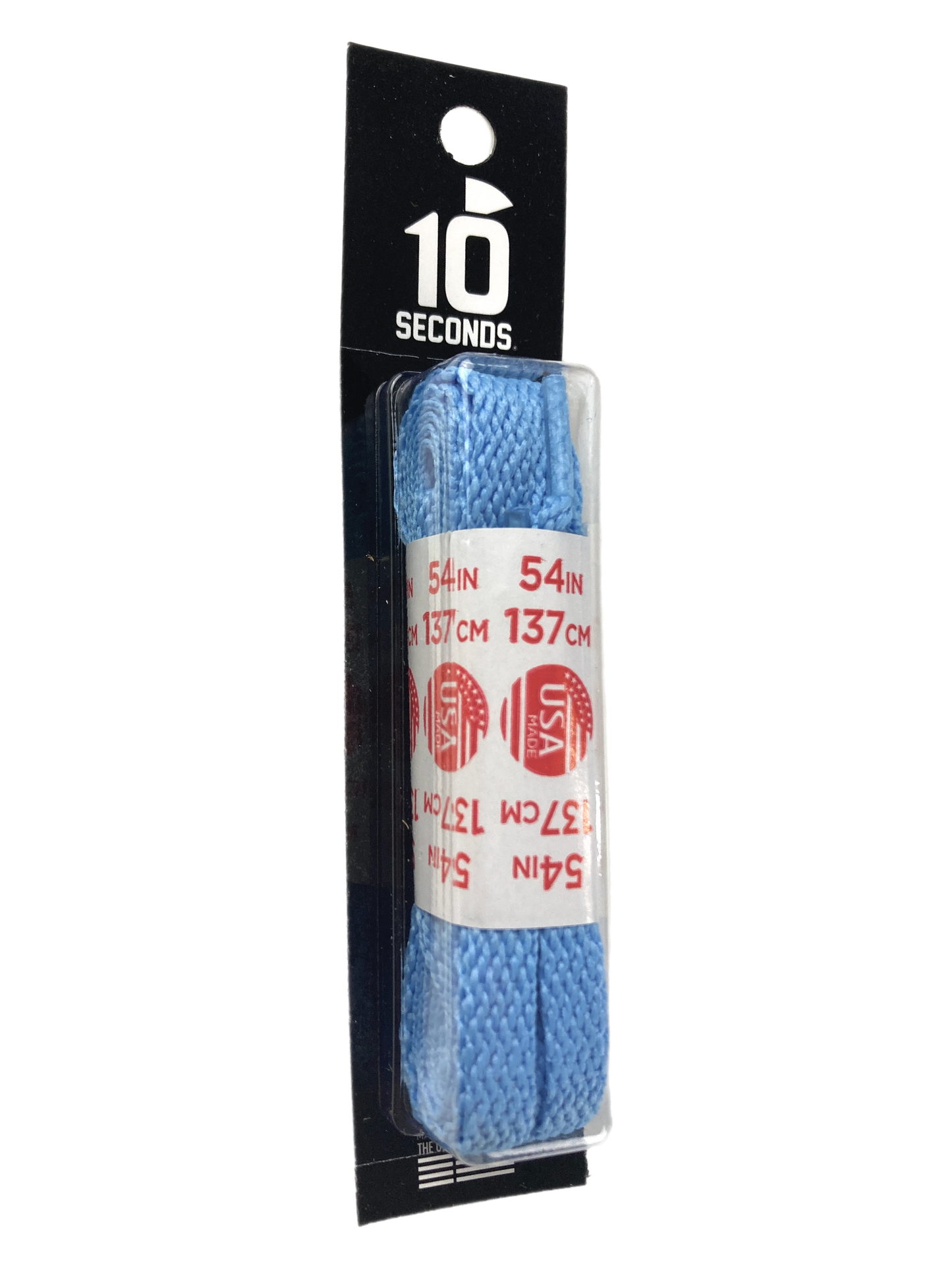 10 Seconds ® All-Pro ® Athletic Flat Laces | Carolina Blue [Blister Pack]