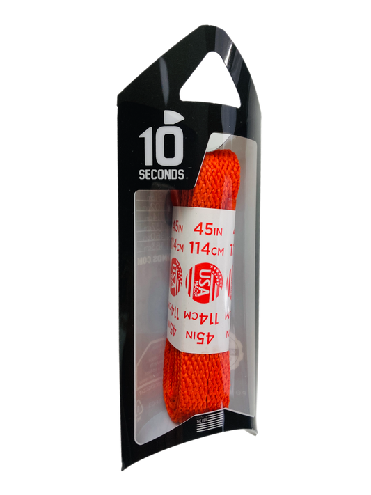 10 Seconds ® All-Pro ® Athletic Flat Laces | Burnt Orange