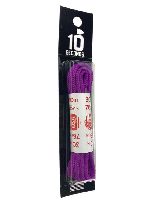 10 Seconds ® Round Dress Laces | Waxed Electric Fuchsia