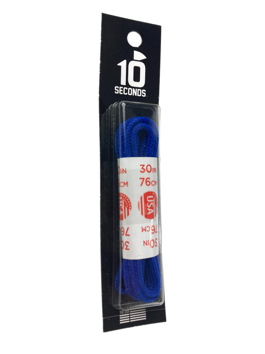 10 Seconds ® Round Dress Laces | Waxed Royal Blue
