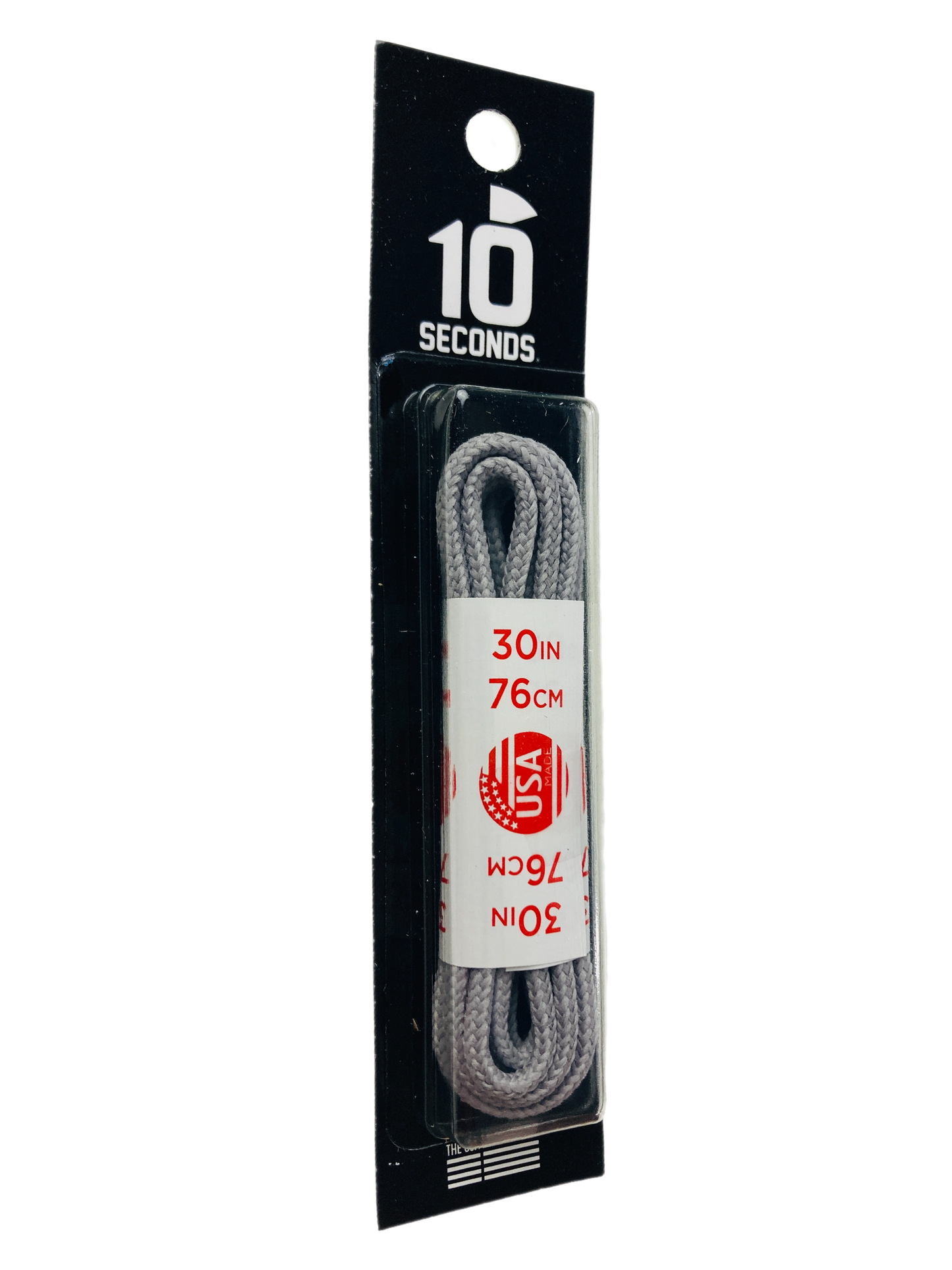 10 Seconds ® Round Dress Laces | Waxed Ultra Grey