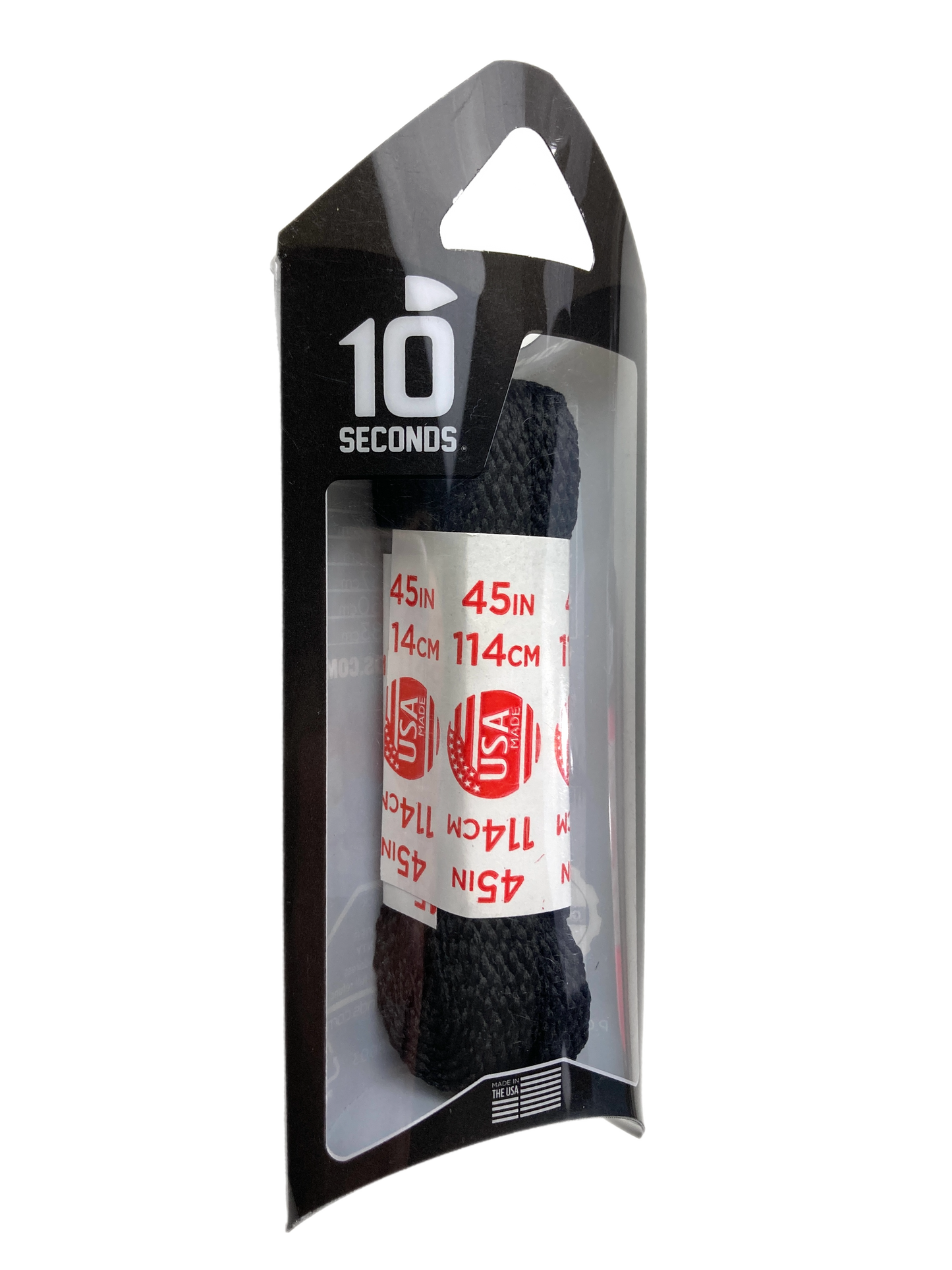 10 Seconds ® All-Pro ® Athletic Flat Laces | Black