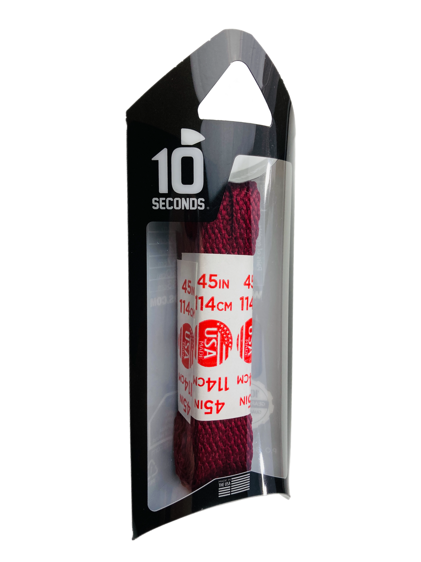 10 Seconds ® All-Pro ® Athletic Flat Laces | Maroon