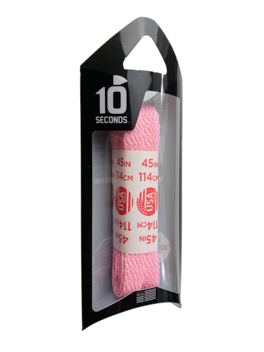 10 Seconds ® All-Pro ® Athletic Flat Laces | Pink