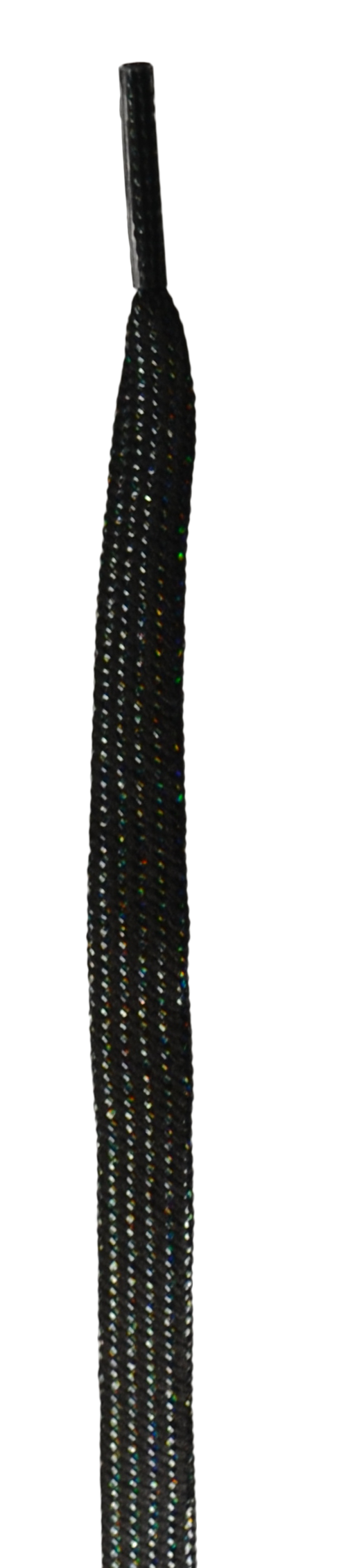 10 Seconds ® All-Pro ® Flat Laces | Black Sparkle