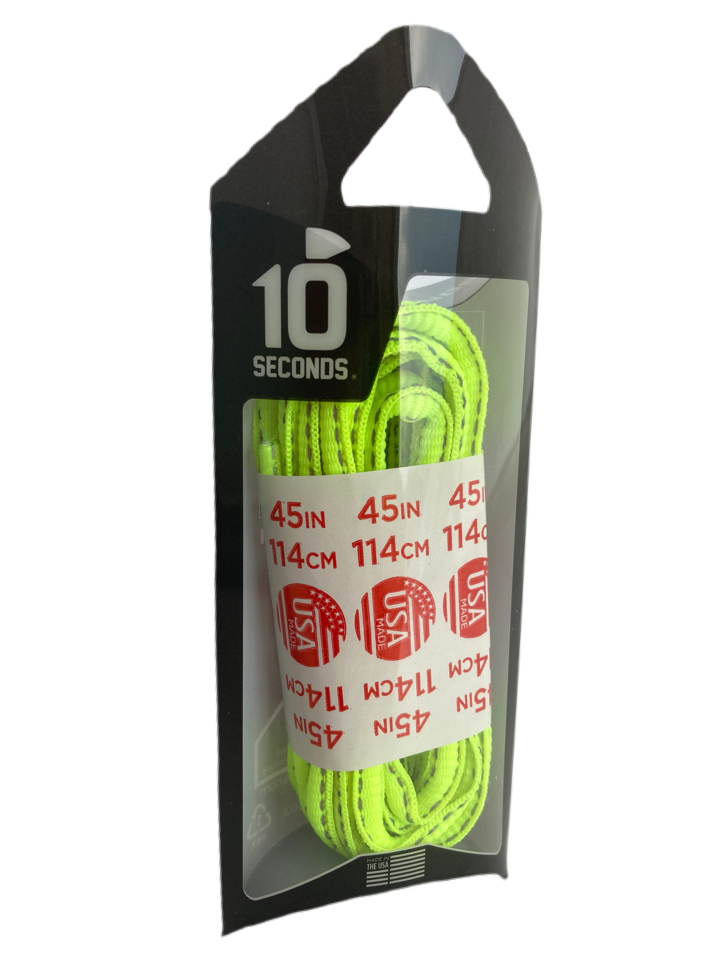 10 Seconds ® Reflexall ® Athletic Oval Laces |  Neon Yellow Reflective*