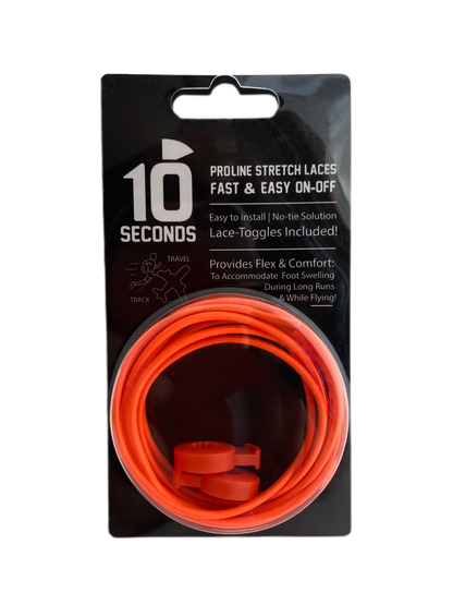 10 Seconds ® Proline MultiSport Stretch Lace | Neon Orange