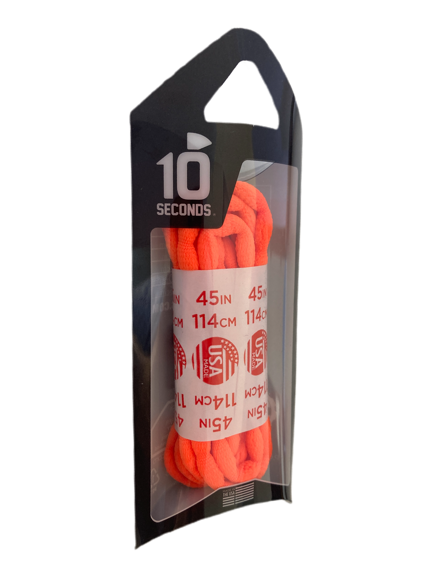 10 Seconds ® Athletic Bubble Laces | Neon Orange