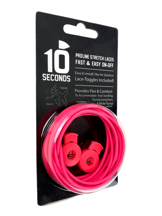 10 Seconds ® Proline MultiSport Stretch Lace | Neon Pink