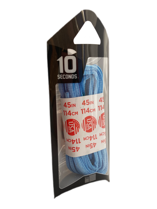 10 Seconds ® Athletic Oval Laces | Carolina Blue