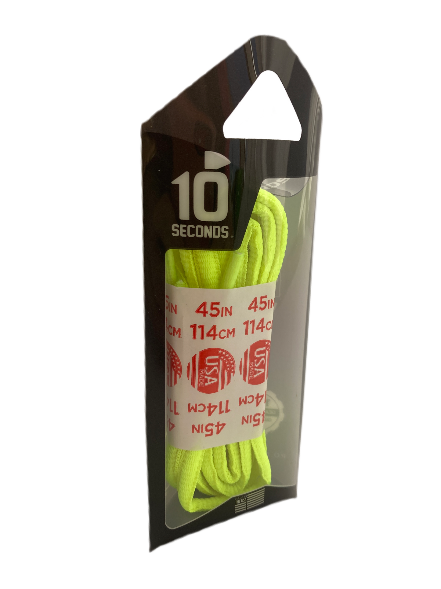 10 Seconds ® Athletic Oval Laces | Neon Yellow