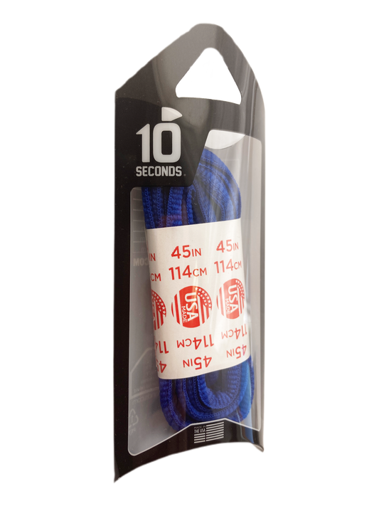 10 Seconds ® Athletic Oval Laces | Royal Blue