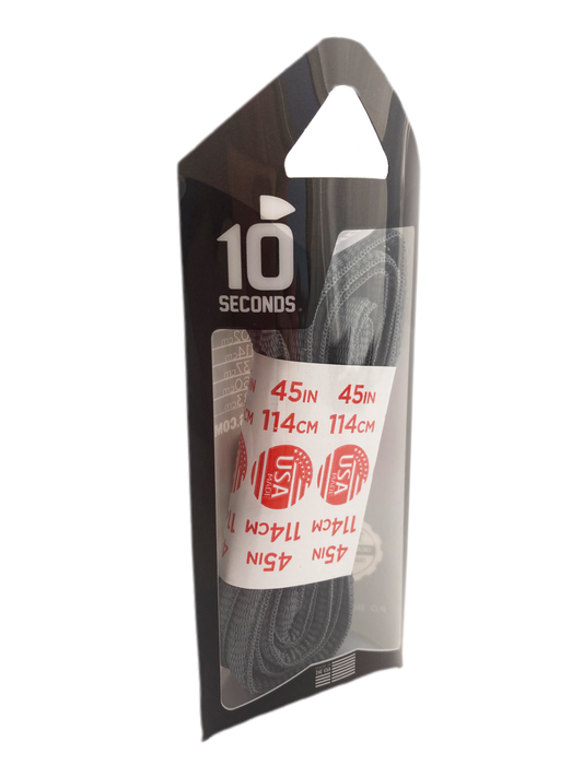 10 Seconds ® Athletic Oval Laces | Sky Grey