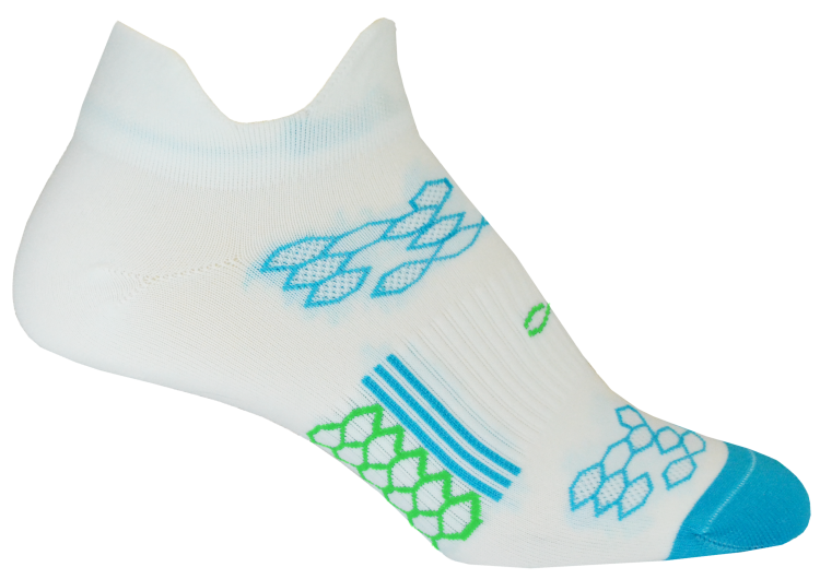 2ndWind® Double Tab Socks | White