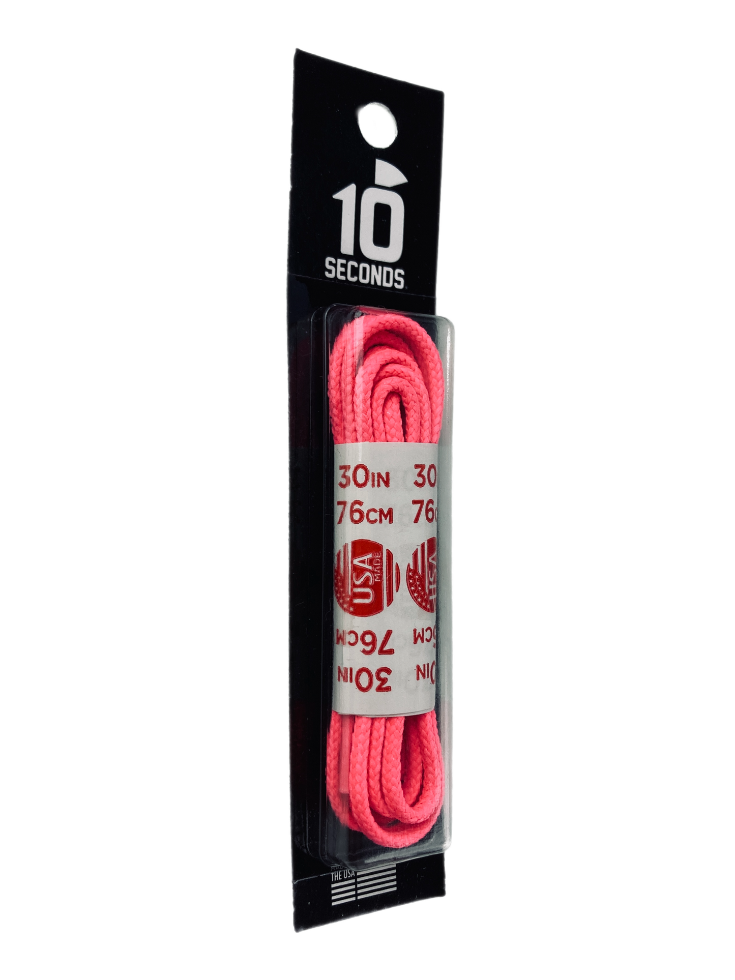 10 Seconds ® Round Dress Laces | Waxed Neon Pink